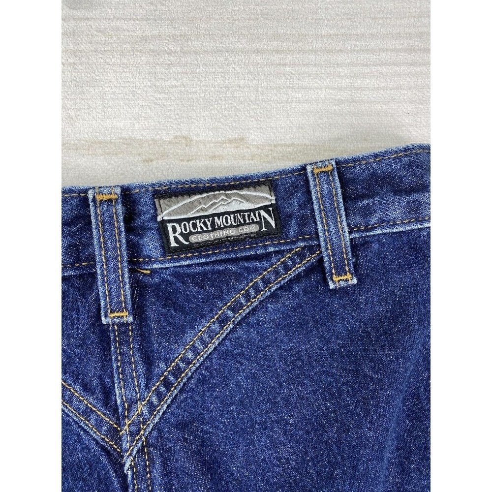 Vtg Rockies Jeans 7 Short Rocky Mountain High Rise Western Mom Bareback Dark NWT - Picture 15 of 16